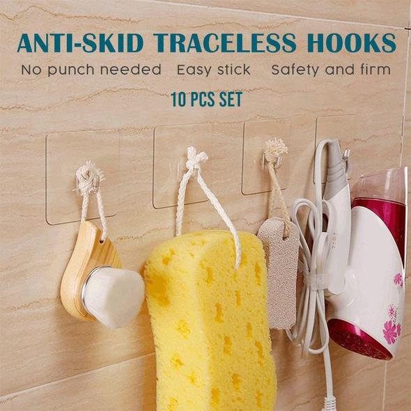 Reusable Anti-skid Traceless Hooks