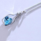 Love In A Bottle Crystal Necklace