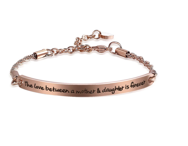 Mother and Daughter Engraved Bangle