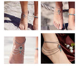 Turquoise Drop Anklet Bracelet