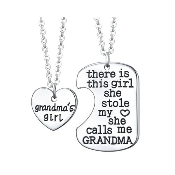 Grandma's Girl Necklace Set
