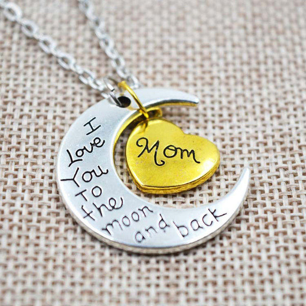 Moon And Back Necklace