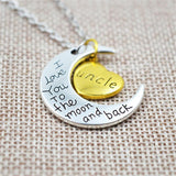 Moon And Back Necklace