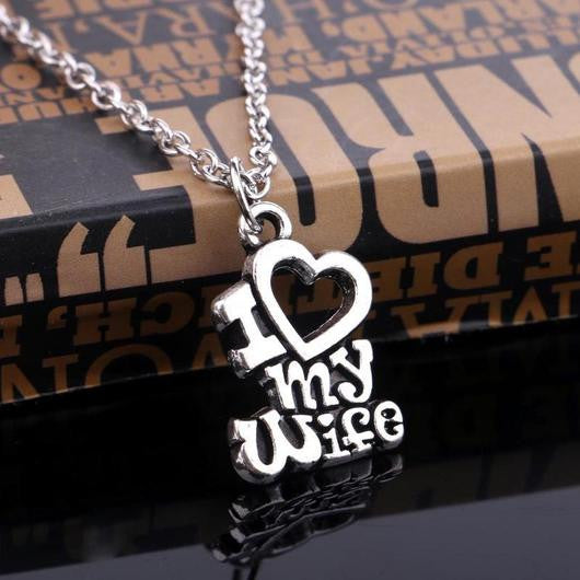 I Love My Wife/Husband Necklace
