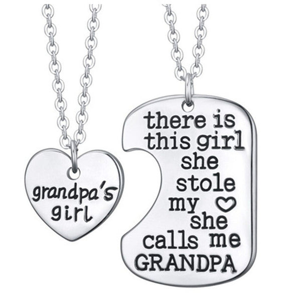 Grandpa's Girl Necklace Set