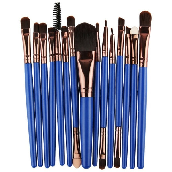 Professional Makeup Brush Set (15 Pieces)